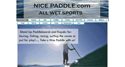 Desktop Screenshot of nicepaddle.com